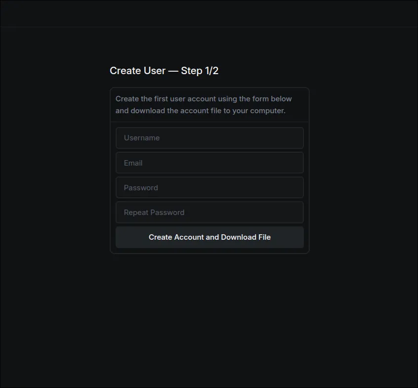 Automad dashboard